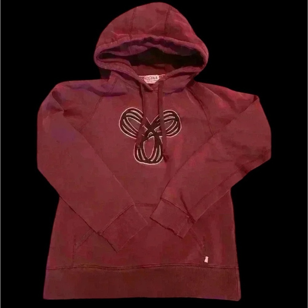 TNA hoodie burgundy medium